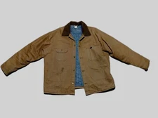 Vintage Key Imperial Distressed Canvas Blanket Lined Mens Work Jacket.