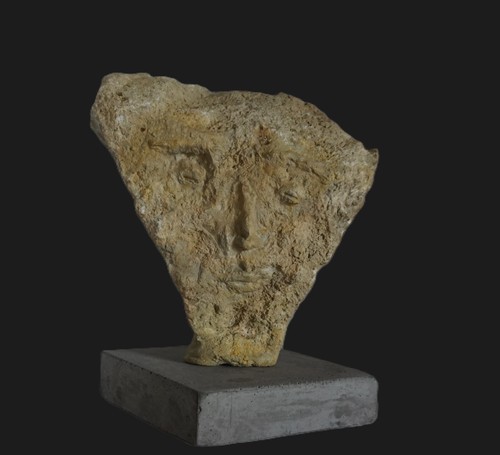 Stein, Naturstein, Skulptur, Figur, Statue, Gesicht, Sandstein, living stone - Bild 4 von 6