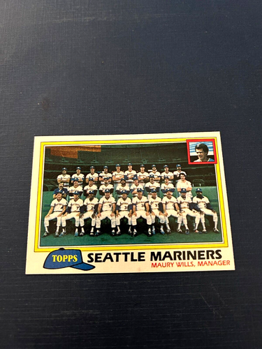 1981 Topps Baseball Seattle Mariners Team Checkliste #672 Set Pause Neuwertig
