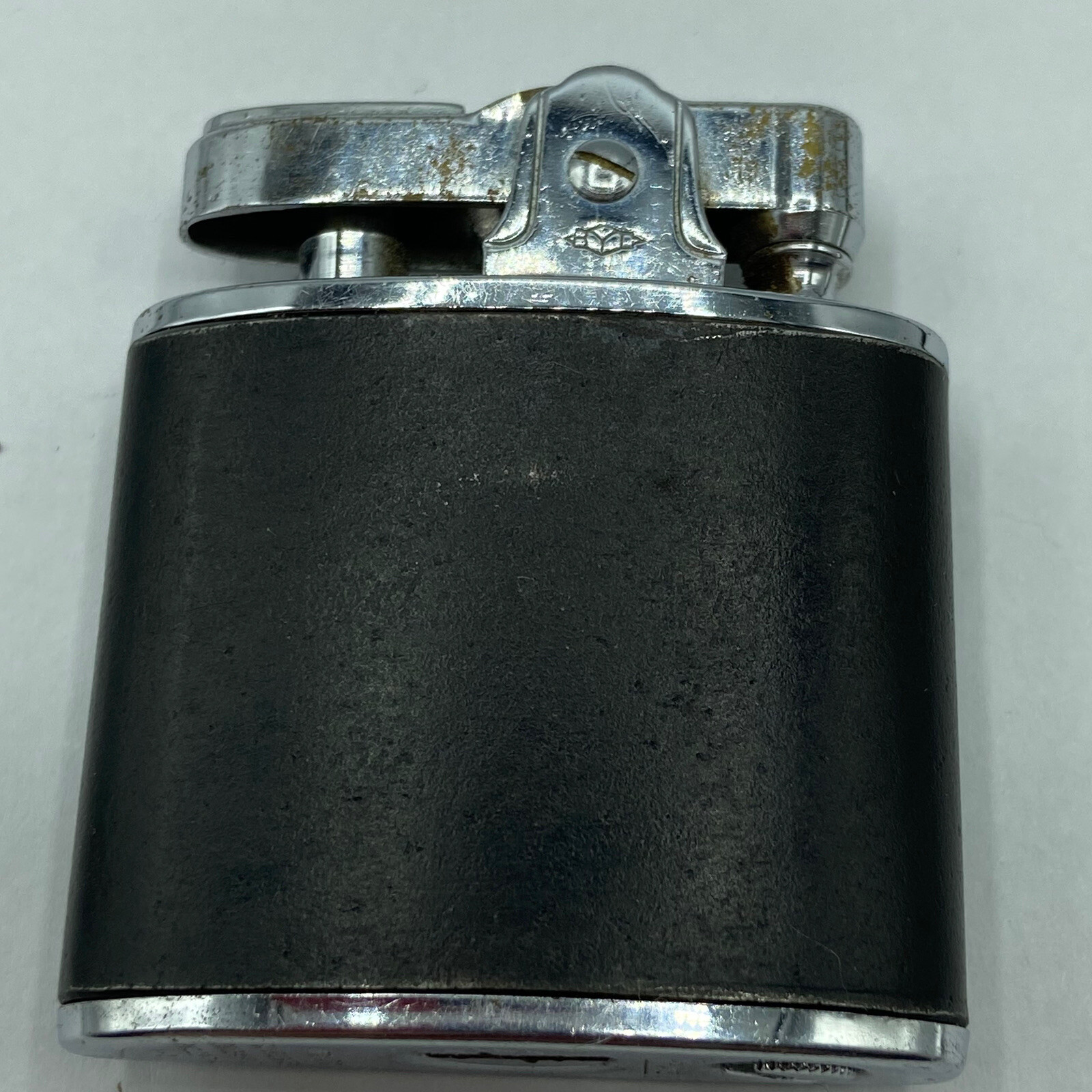 Vintage Prince Cigarette Lighter Collectible Black & Gold Japanese Scene