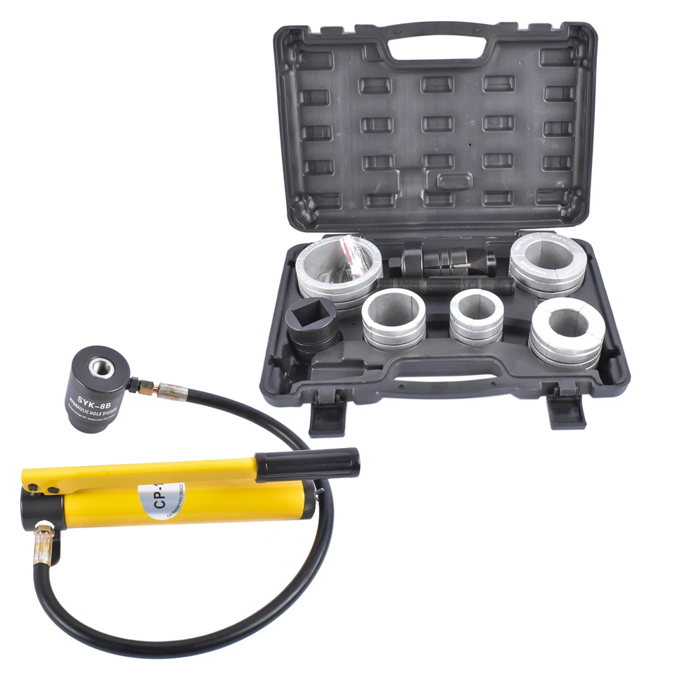 10 T Hydraulic Exhaust Pipe Stretcher Expander Kit w/Collets 1-5/8 in to 4-1/4in - Image 3 of 4