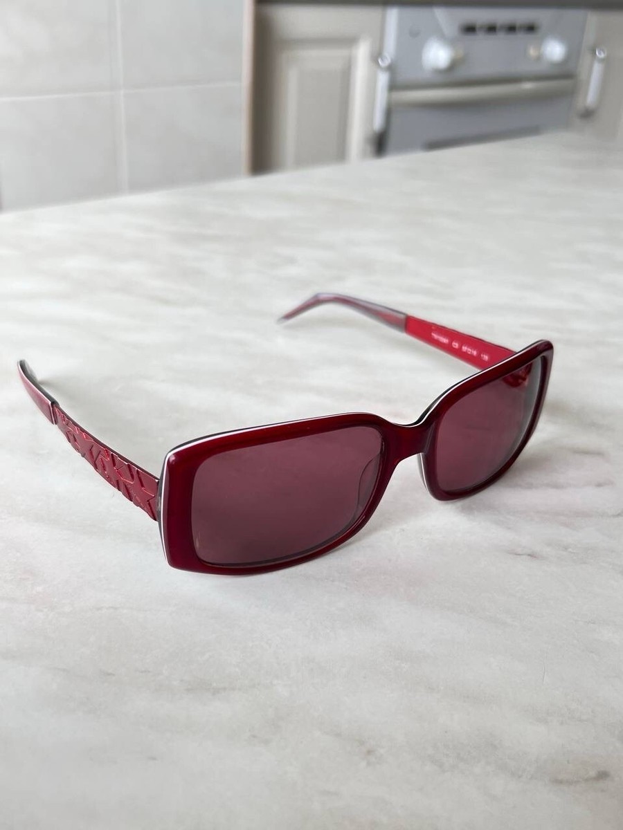 Thierry Mugler Red Star Square Sunglasses Vintage | eBay