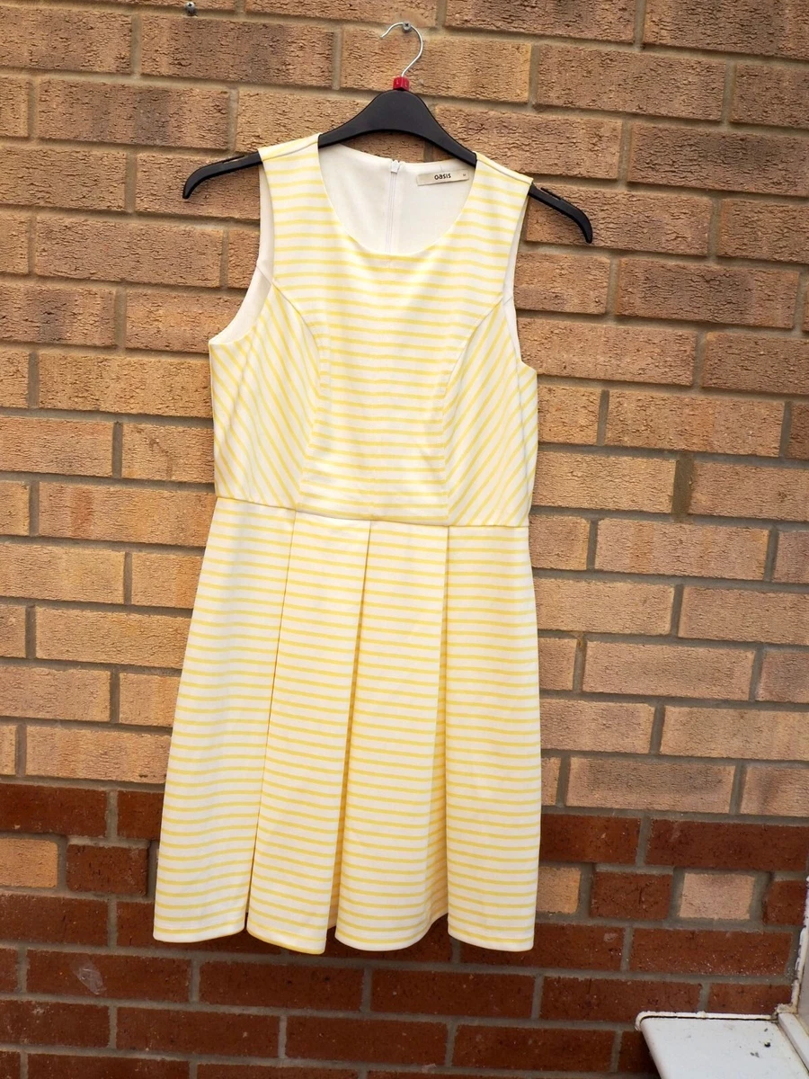 Oasis yellow skater clearance dress