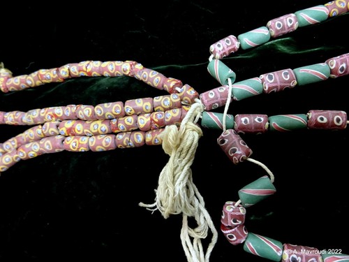 Colección de cuentas de vidrio de comercio africano veneciano de cuentas antiguas de lujo - Imagen 11 de 11