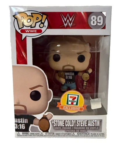 Funko POP! WWE Stone Cold Steve Austin #89 2 Belts Undisputed 7/11 Exclusive