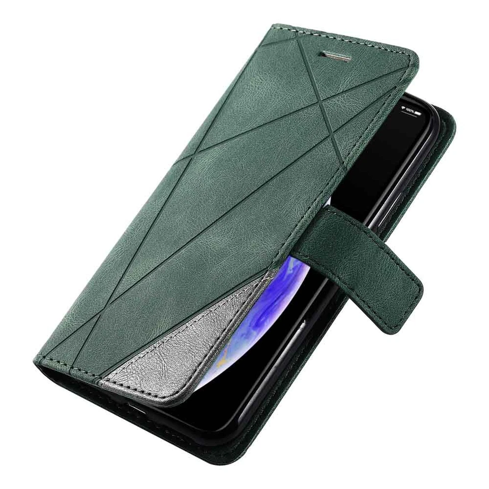 For iPhone 15 14 13 12 11 XR SE 8 7 6s Plus Flip Wallet Leather Phone Case Cover - Image 2 of 4
