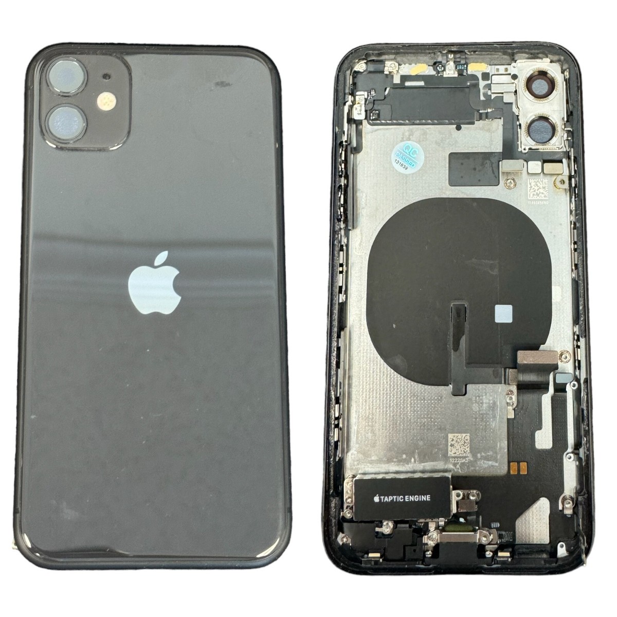 iPhone 11 Housing Back Replacement Black With Small Parts