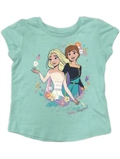 Jumping Beans Disney Frozen Toddler Girls Mint Elsa & Anna T-Shirt Tee
