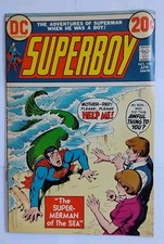  Superboy DC Comics #194-Merman Of The Sea Bronze Age 1973 -Murphy Anderson 8.0