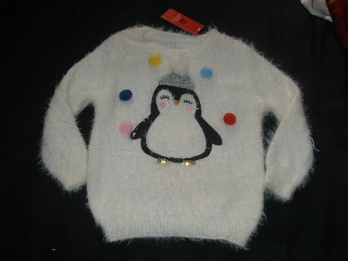 BNWT PRIMARK PENGUIN CHRISTMAS JUMPER AGE 4 5 YEARS