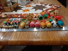 Lot of 40 Disney Tsum Tsum Vinyl Figures and Accessories Mixed Sizes