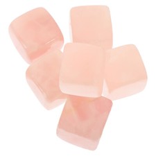  6 Pcs Glass Ice Cubes Wine Stones Rose Quartz Whiskey Gift Set for Women Miss
