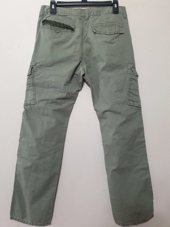 Pantalones cargo Epic Threads talla 18 (30x30) para hombre jóvenes bolsillos algodón verde Y2K Foto 2 de 4