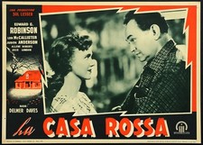 FOTOBUSTA 1, LA CASA ROSSA The Red House E.G.ROBINSON, D.DAVES, NOIR POSTER 1948