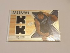 2009 Upper Deck SPx Kosta Koufos Dual Jersey Card. Utah Jazz