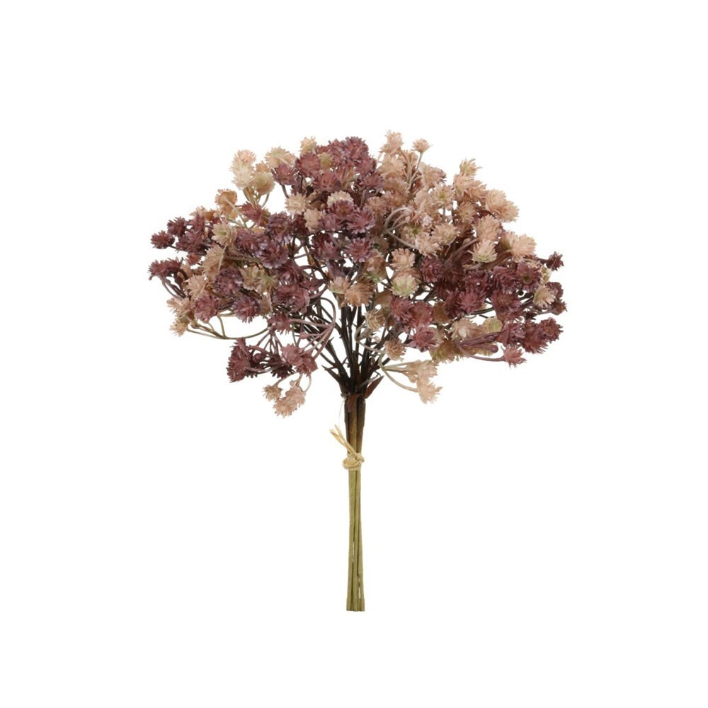 Vintage Artificial Gypsophila Bunch 5 Stems 34cm/13 Inches Dusty Pink