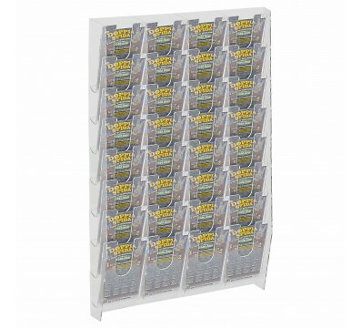 E-476 EGV-I Espositore schedine e gratta e vinci da parete in plexiglass traspar