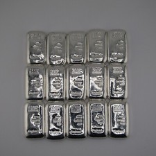 100g SMP Bullion 999 Fine Silver Bullion Cast Bar 37.94 per troy oz
