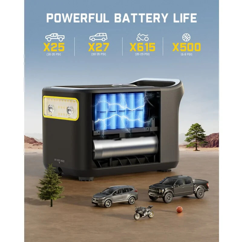 Fanttik X9 Ultra Portable Tire Inflator for Pickup Truck, RV | 3-in-1 Air Pump,