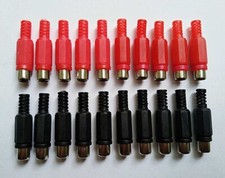20PCS Solder RCA Plug Female Audio Video Adapter Connector Professional M668