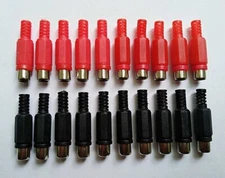 20PCS Solder RCA Plug Female Audio Video Adapter Connector Professional M668