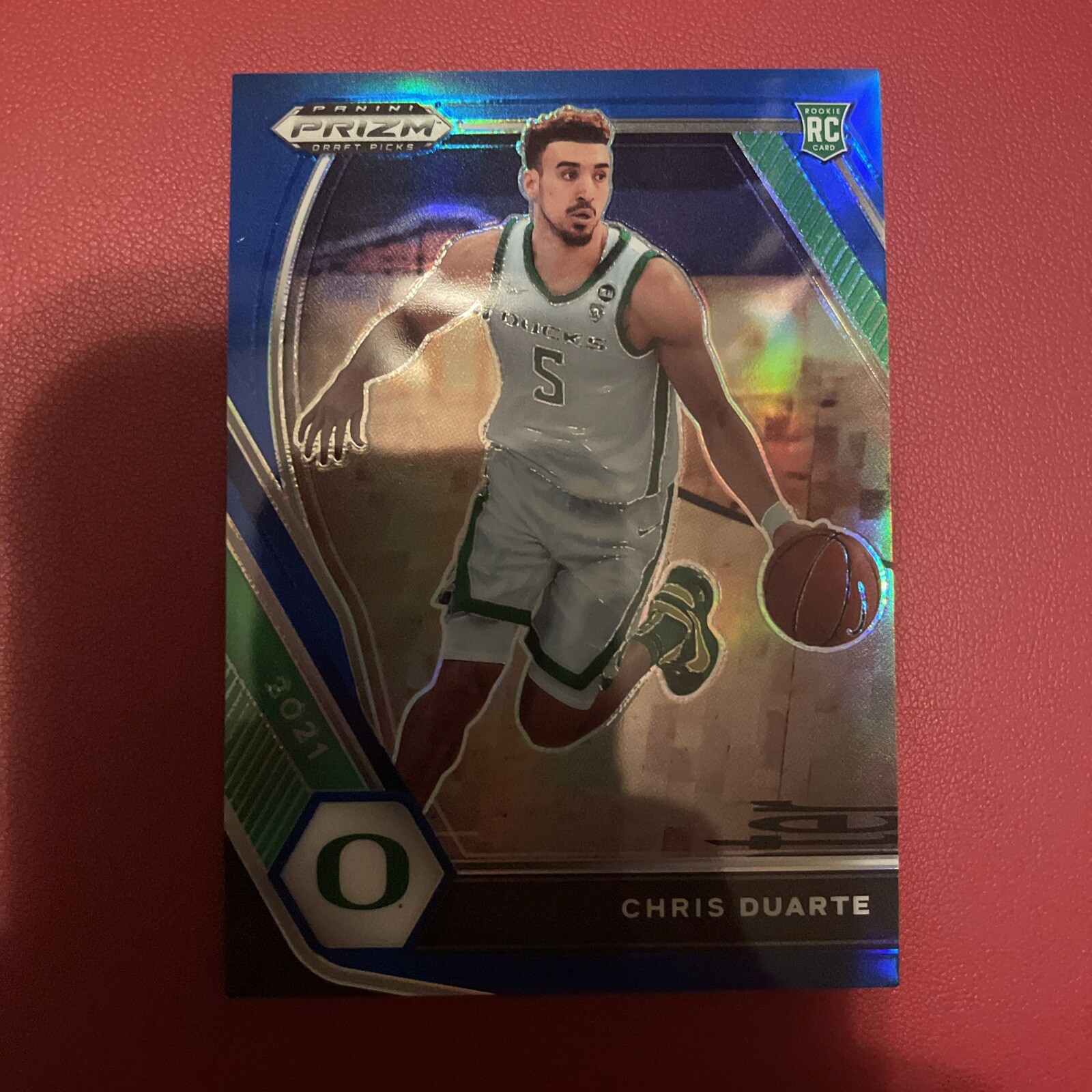 2021 Panini Prizm Draft Picks Variation Blue /199 Chris Duarte 23.2