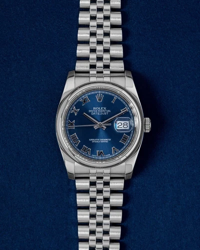 Rolex Datejust 36 116200 36mm Blue Dial Steel Men's Watch
