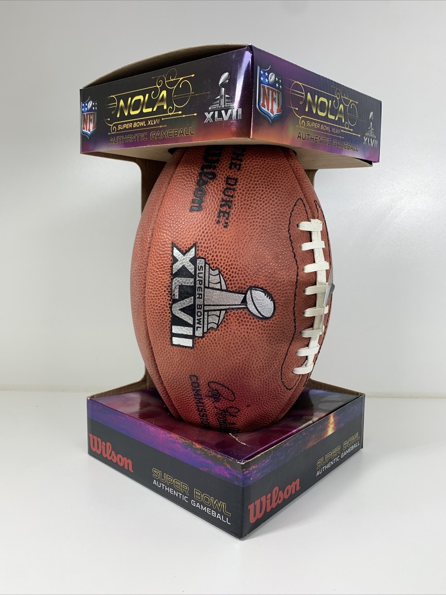 Super Bowl XLVI Wilson Official Game Ball 49ers Ravens | eBay
