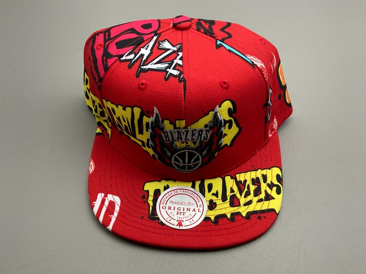 Mitchell & Ness Portland Trail Blazers OG Snapback Hat Graffiti