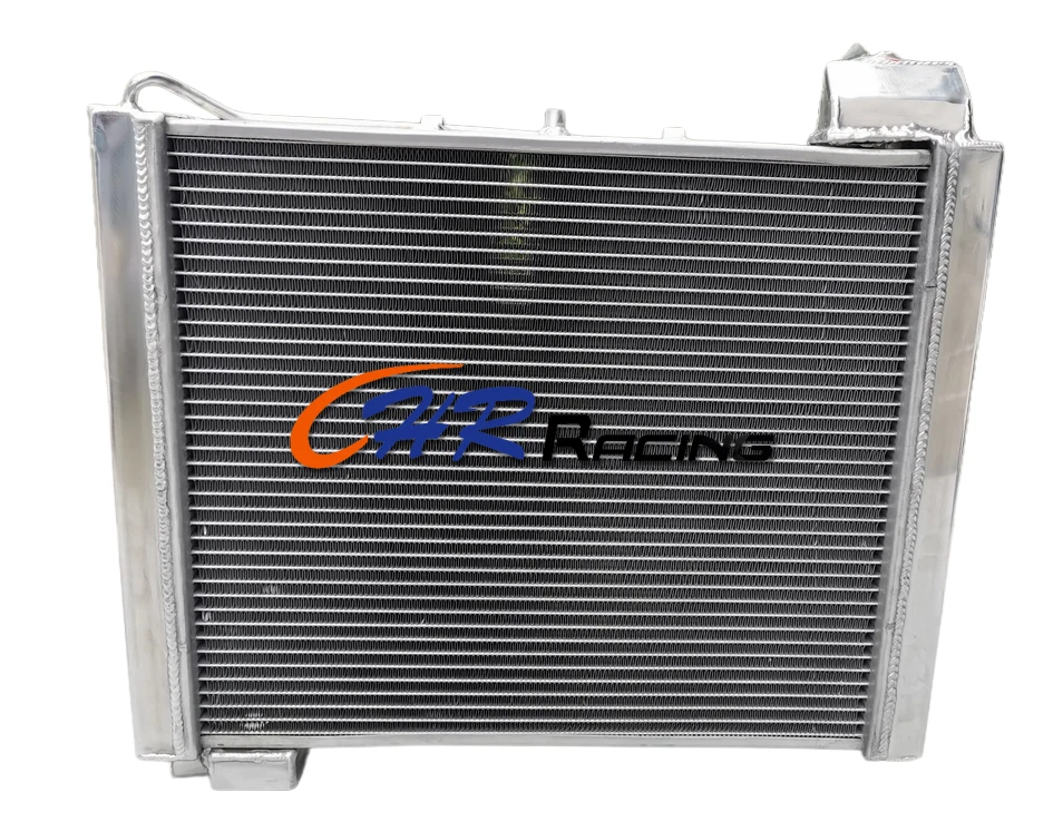 Radiador de aluminio de 3 filas + ventilador para Chevrolet Corvette 1961-1962 61 62 Foto 4 de 4