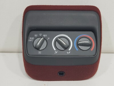 96-00 GMC Suburban 1500 Overhead Climate Heat A/C Control Burgundy Maroon  