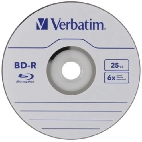 Disco multimedia 100 VERBATIM 6X Blu-Ray BD-R 25 GB marca logotipo husillo 2x50pk 98397 Foto 2 de 3