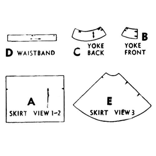 50er Jahre Muster, Full Circle Swing Rock, Rockabilly - Taille = 27" (68,6 cm) - Bild 4 von 4