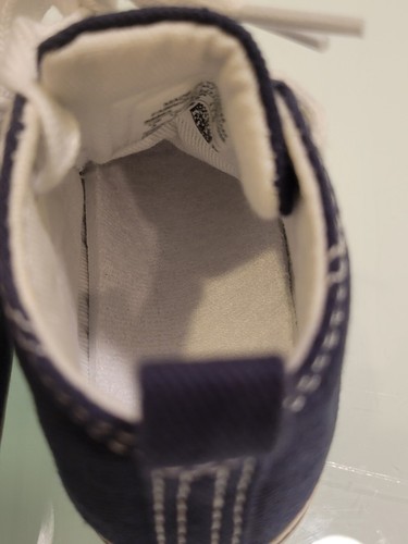 Converse First Star Hi crib shoes baby Navy/white Sz 3 New With OUT The Box - Picture 10 of 13