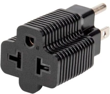 [4-in-1] 15 Amp Household AC Plug to 20 Amp T Blade Adapter,5-15P to 5-20R,5-...