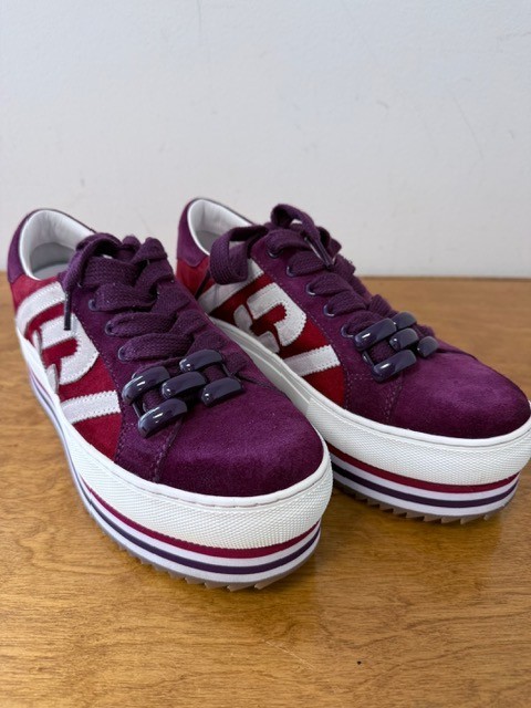 Marc Jacobs platform sneakers in “Purple Multi” colorway. Size 40