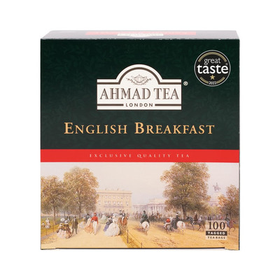 Ahmad Tea 100 Count English Breakfast Tea Bold Flavor Antioxidant Benefits