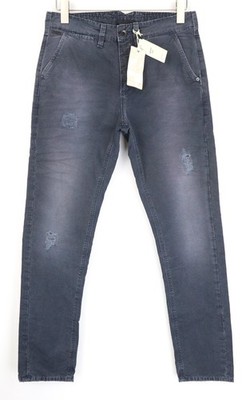 Scotch & Soda Warren Herren Hose W30/L32 Blau Reine Baumwolle Slim Bequemer Wash