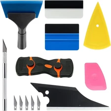 Car Window Film Tinting Tools Kit Auto Vinyl Wrap Installation Scrapers Tools