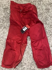 Exxact Sports Gladiator Men’s Sz. L Integrated Football Pants,Ultra Stretch-Red
