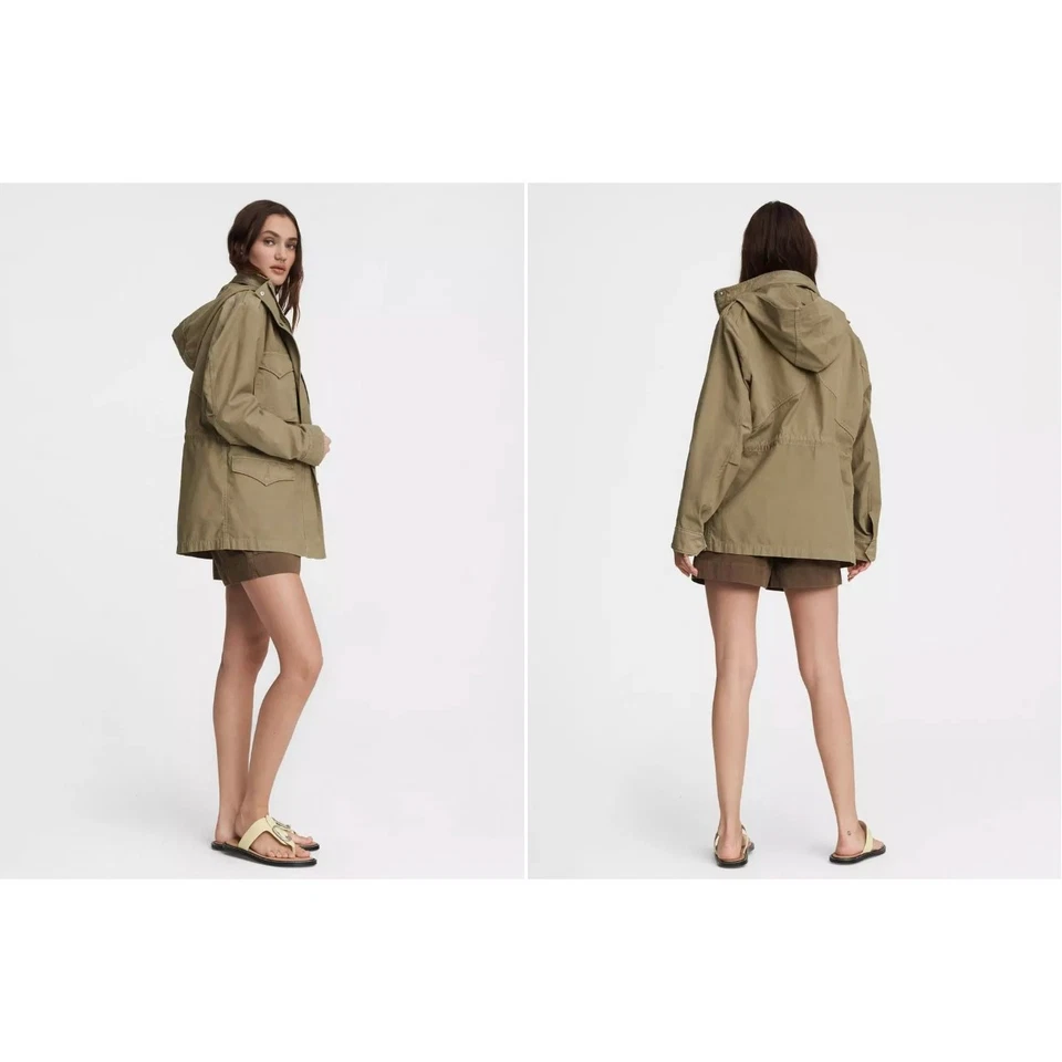 (4) $395 Rag & Bone M65 Field Jacket in Green Moss - Image 3 of 4