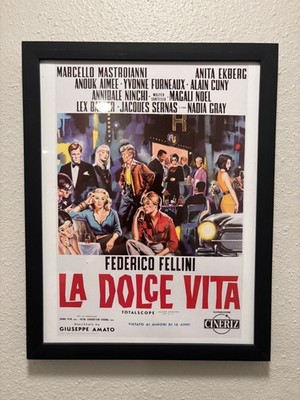 La Dolce Vita Framed 8.5x11 Inch Art Print