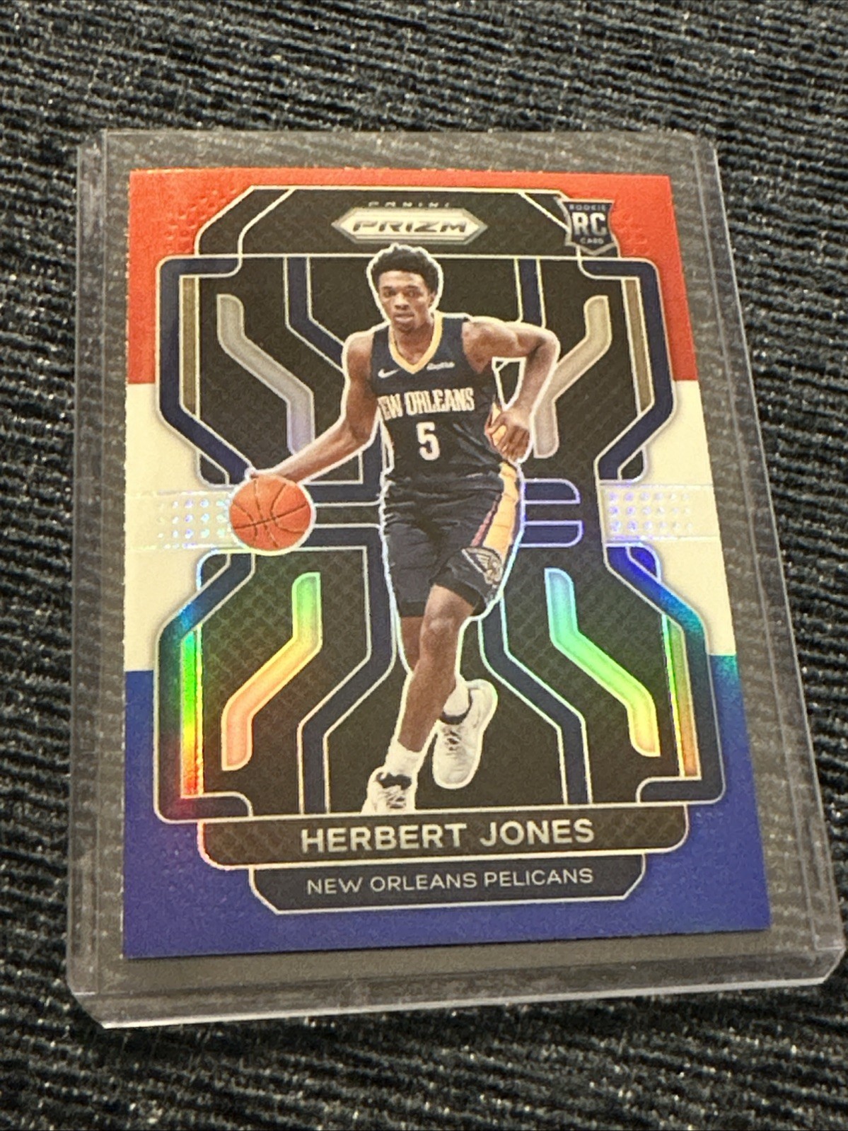 Herbert Jones 2021-22 Prizm Red White Blue Prizm #329 RC New Orleans Pelicans