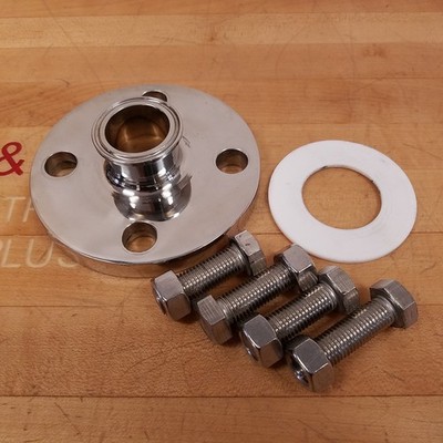 Kitz 091124 SCS13 10K 40A Stainless Steel Flange Adaptor - USED