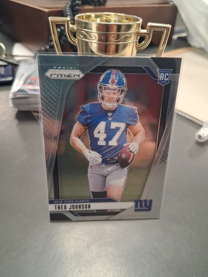 2024 Panini Prizm #390 Theo Johnson RC New York Giants Rookie
