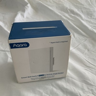 AQARA H1 EU Smart White Wandlichtschalter - kein Neutralleiter, einzelne Wippe