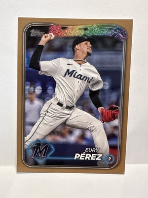 2024 Topps Series 1 - Future Stars Eury Perez #197 Gold /2024