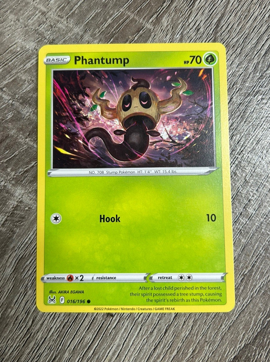 “Phantump” Pokemon Card