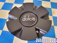 Dolce Wheels 61602290-cap . Matte Black Custom Wheel Center Cap 75 Qty. 1