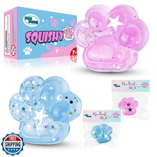 Taba Paw Squeeze Toys, Clear Fufu Cat Paw Stress Relief Toys, Sensory Squishy